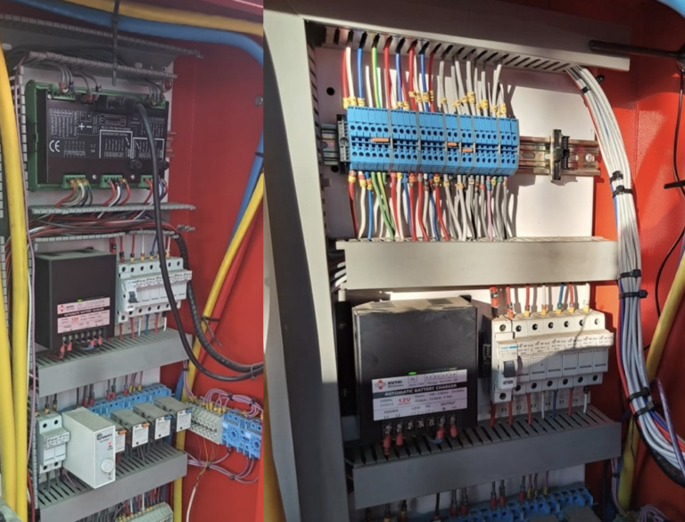Deep Sea Electronics DSE7420 MKII installed on AMF panel.