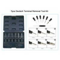 Steel extraction tool kit to release Deutsch terminals - 7 piece