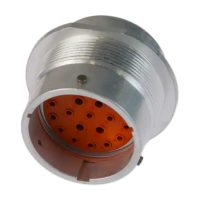 Deutsch HD34-24 2 Deutsch Connector complete with pins, panel nut and washer